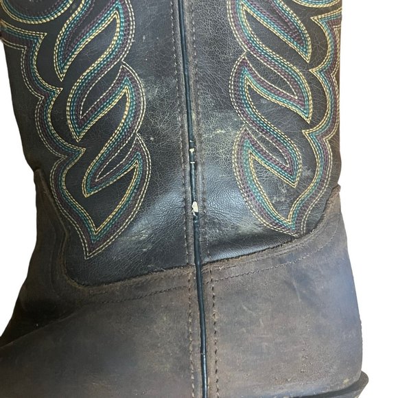 Double H Womens Buckaroo Boots Old Town DH5211 Size 9 M Brown Western Rodeo - Picture 11 of 14